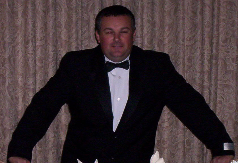 Bay Area DJ Chris in tuxedo